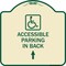Signmission W/ NY Approved Isa Accessible Parking on Up Arrow Heavy-Gauge Alum Sign, 18" x 18", TG-1818-22697 A-DES-TG-1818-22697 - alternate 1